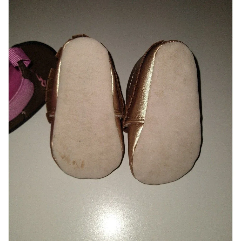 Baby Girl Shoe Bundle - Georgia Boots(0-6mo) & Target(0-3mo)